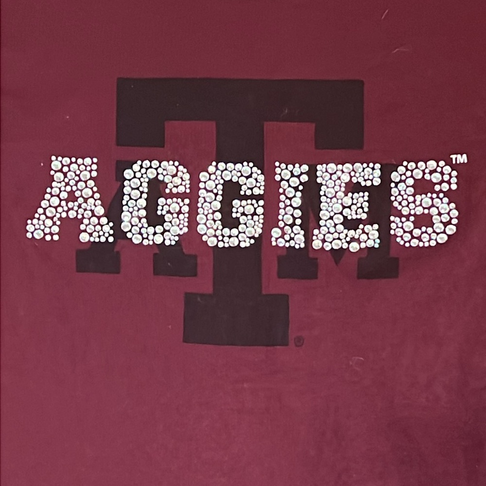 Aggie Rhinestone Boutique Tee - Picture 2 of 3